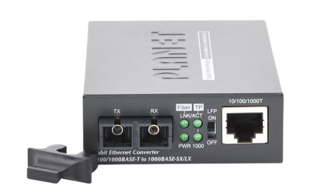 Convertidor de Medios de 20 Km Base 1000