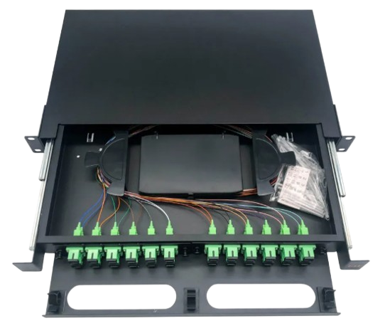 ODF Ensamblado ENT 24 hilos con adaptador y pigtail SC/APC