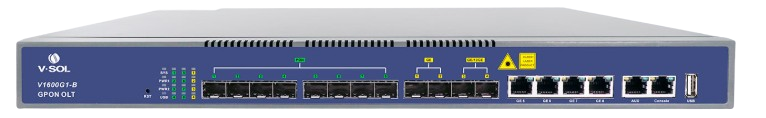 OLT de 8 Puertos Gpon con 8 Puertos Uplink hasta 1024 ONUS