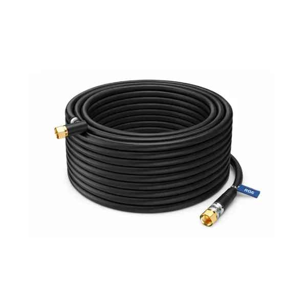 Cable Coaxial RG-6 Negro
